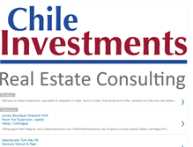 Tablet Screenshot of chileinvestments.net